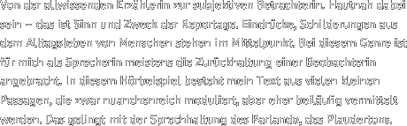 Von der allwissenden Erzählerin zur